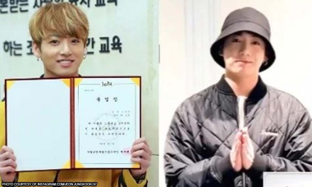 Jungkook ng BTS nagtapos ng college, may award pa